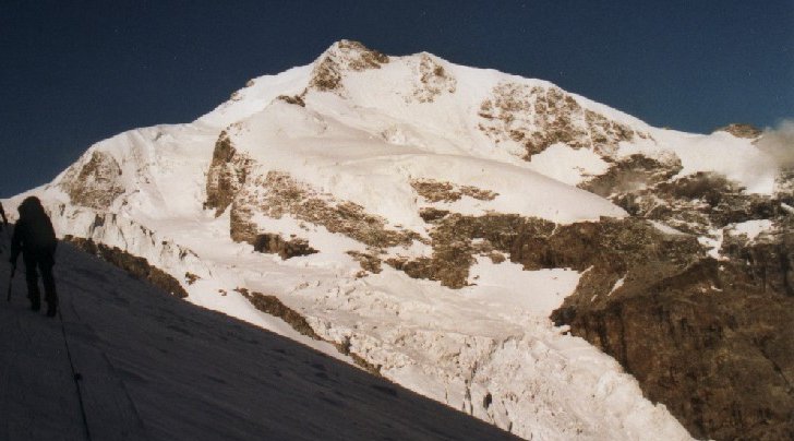 Piz Bernina ( 4049 metres ) in the Italian Alps