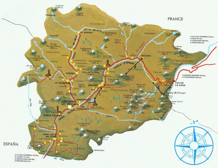 Map of Andorra