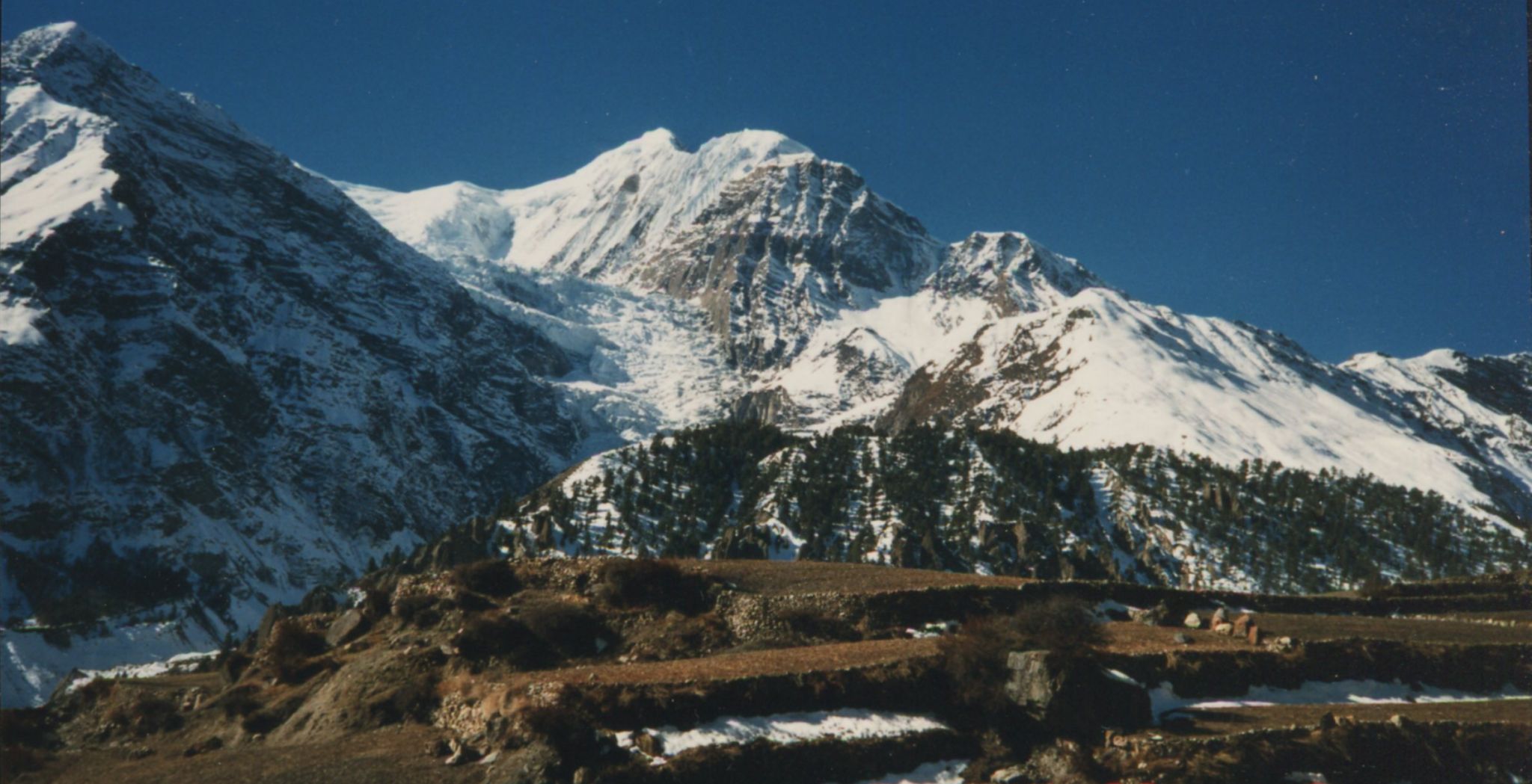 Mt.Gangapurna above Manang Village