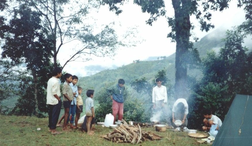 Camp at Chautara at start of trek to the Jugal Panch Pokhari