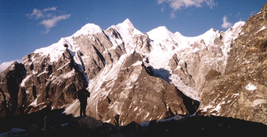 Langshisa Ri on descent from Tilman's Pass