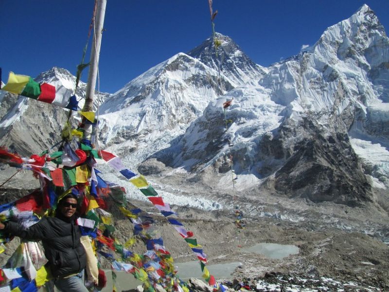 Everest and Nuptse from Kallar Pattar