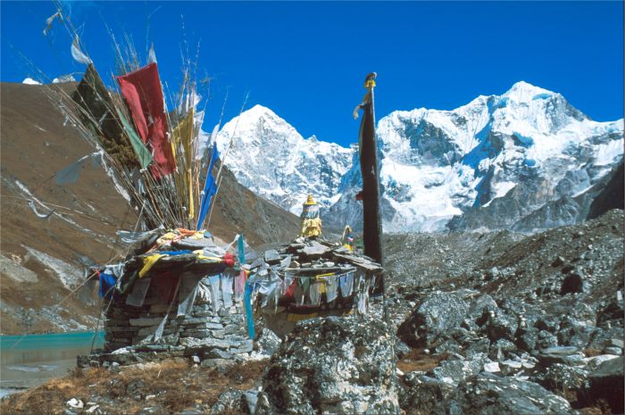 Tsho Rolpa glacier lake in Upper Rolwaling Valley