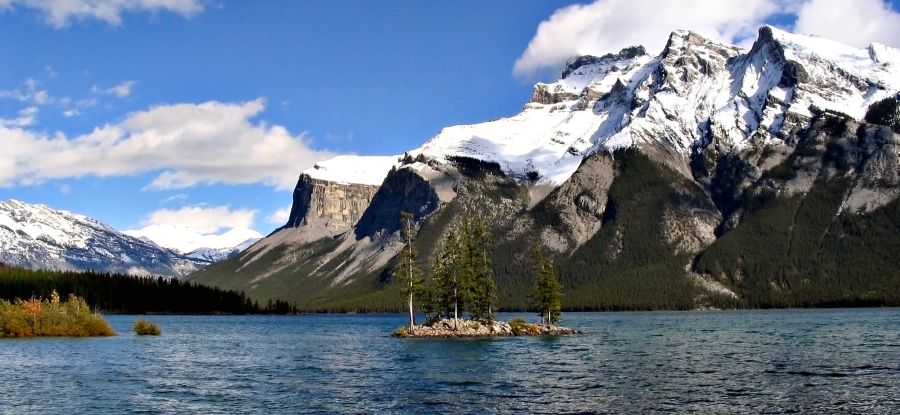 Lake Minnewanka in Banff National Park, Alberta, Canada