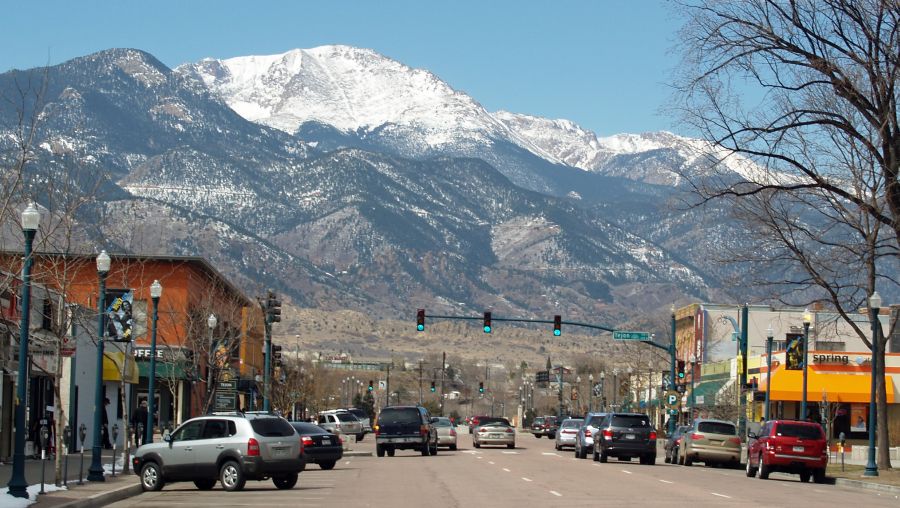 Pikes Peak from Colorado Springs