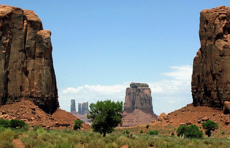 Sandstone Buttes of the North Window in Monument Valley