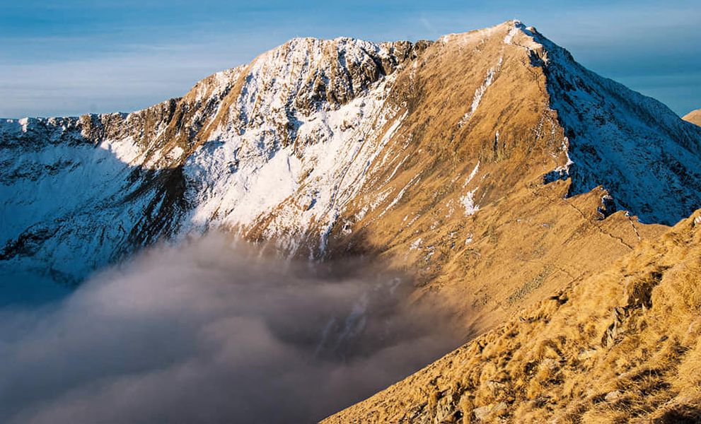 Moldoveanu in the Carpathians - highest mountain in Romania