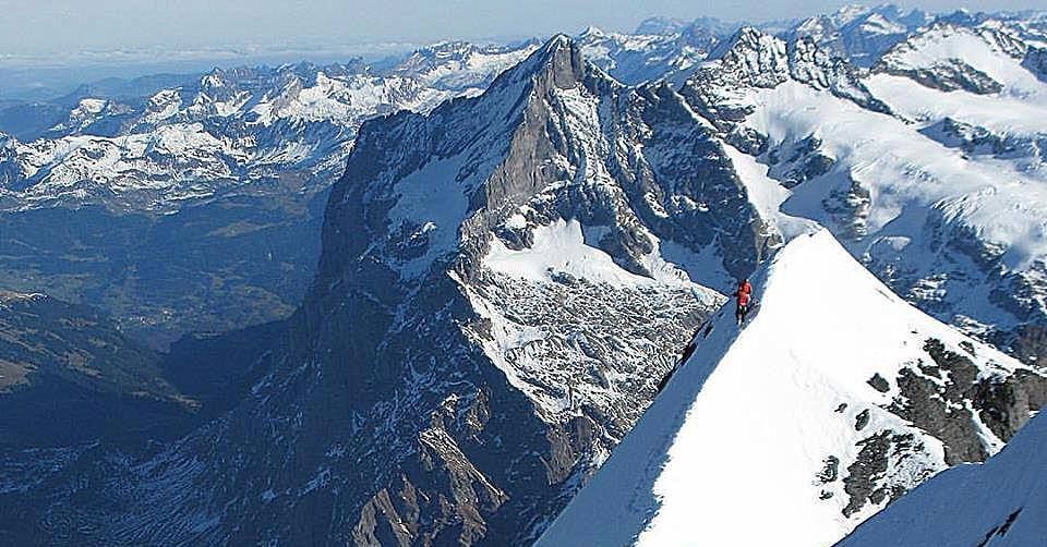 Wetterhorn from the Eiger