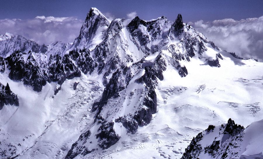 Grandes Jorasses and Dent du Geant