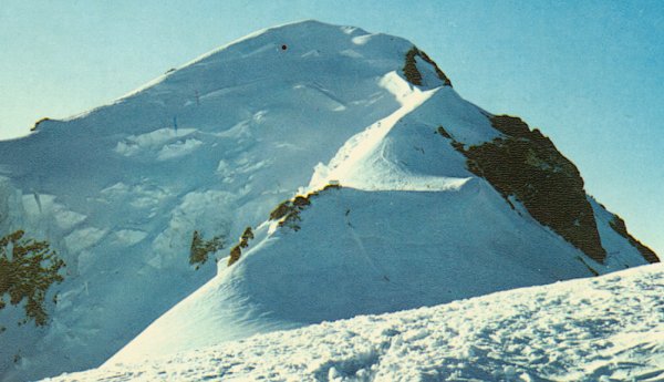 Normal route of ascent on Mont Blanc