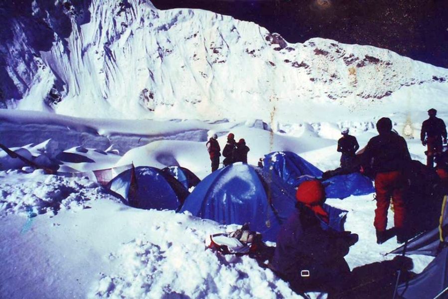 Camp I on South Col Route