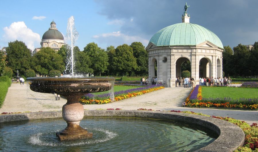 Hofgarten in Munich in Bavaria in Germany