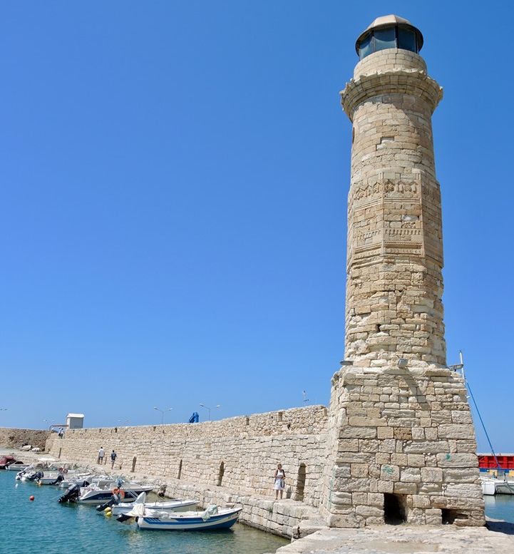 Harbour at Rethimnon ( Rethymnon ) on Greek Island of Crete