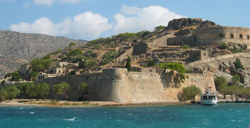 Spinalonga Island off the Greek Island of Crete