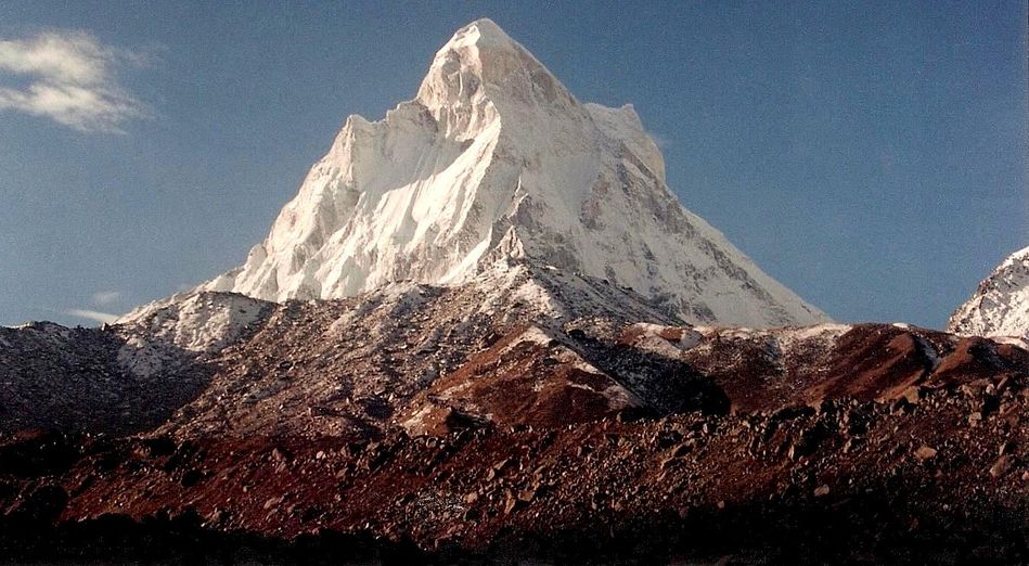 Shivling ( 6543m ) in the Garwal Himalaya of India