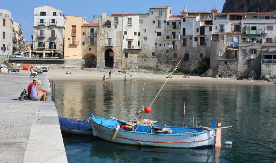 Marina at Cefalu on Sicily