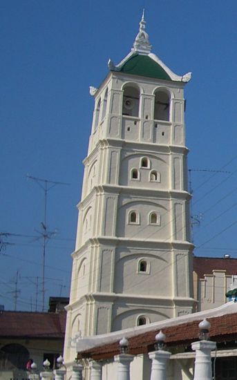 Kampung Kling Mosque in Malacca in West Malaysia