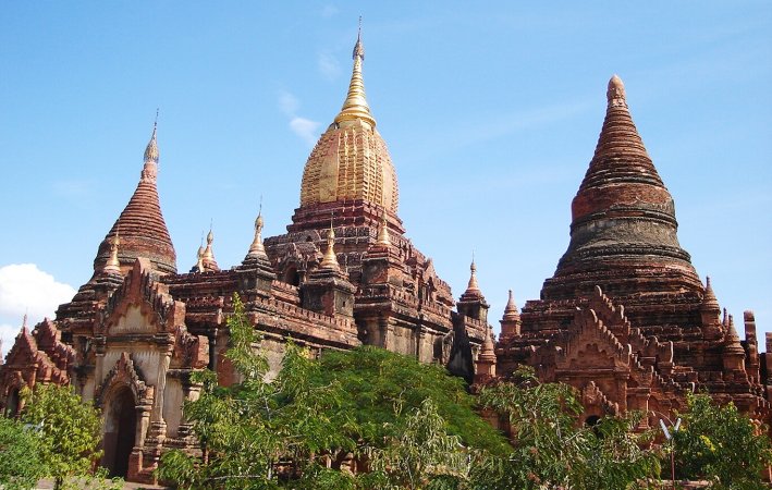 Temple in Bagan in central Myanmar / Burma