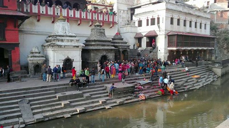 Hindu Temple at Pashupatinath in Kathmandu