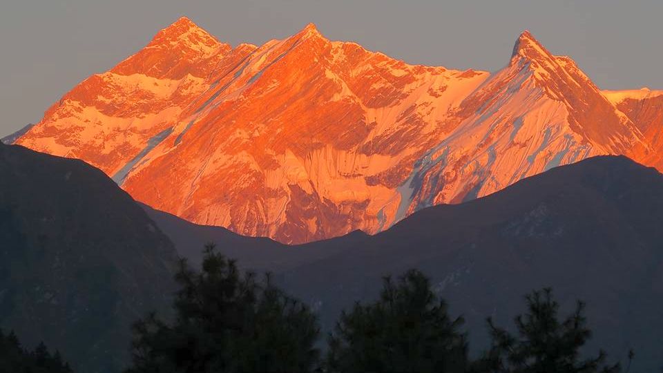 Sunset on Annapurna Himal