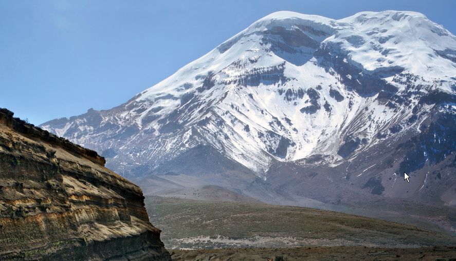 Chimborazo - 6310 metres - highest mountain in Ecuador