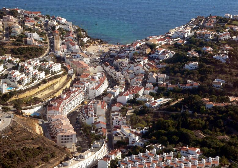 Carvoeiro in The Algarve in Southern Portugal