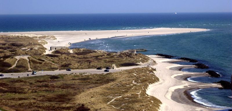 Beach at Skagen Point in Denmark