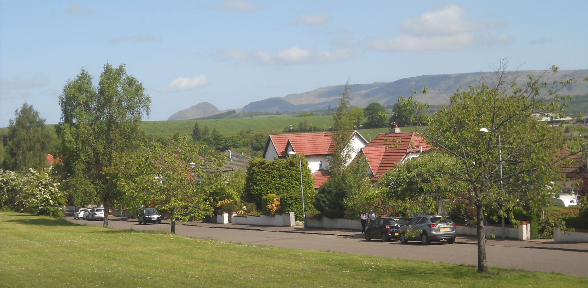 Campsie Fells from Mosshead in Bearsden