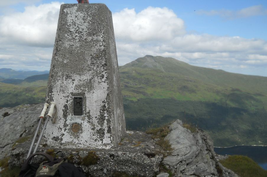 Ben Lomond from trig point on Beinn Bhreac