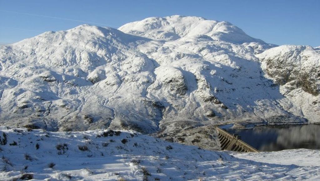 Meall nan Tarmachan above the Ben Lawyers access road