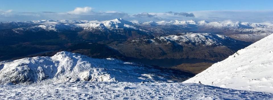 Arrochar Alps above Loch Lomond from Ben Lomond