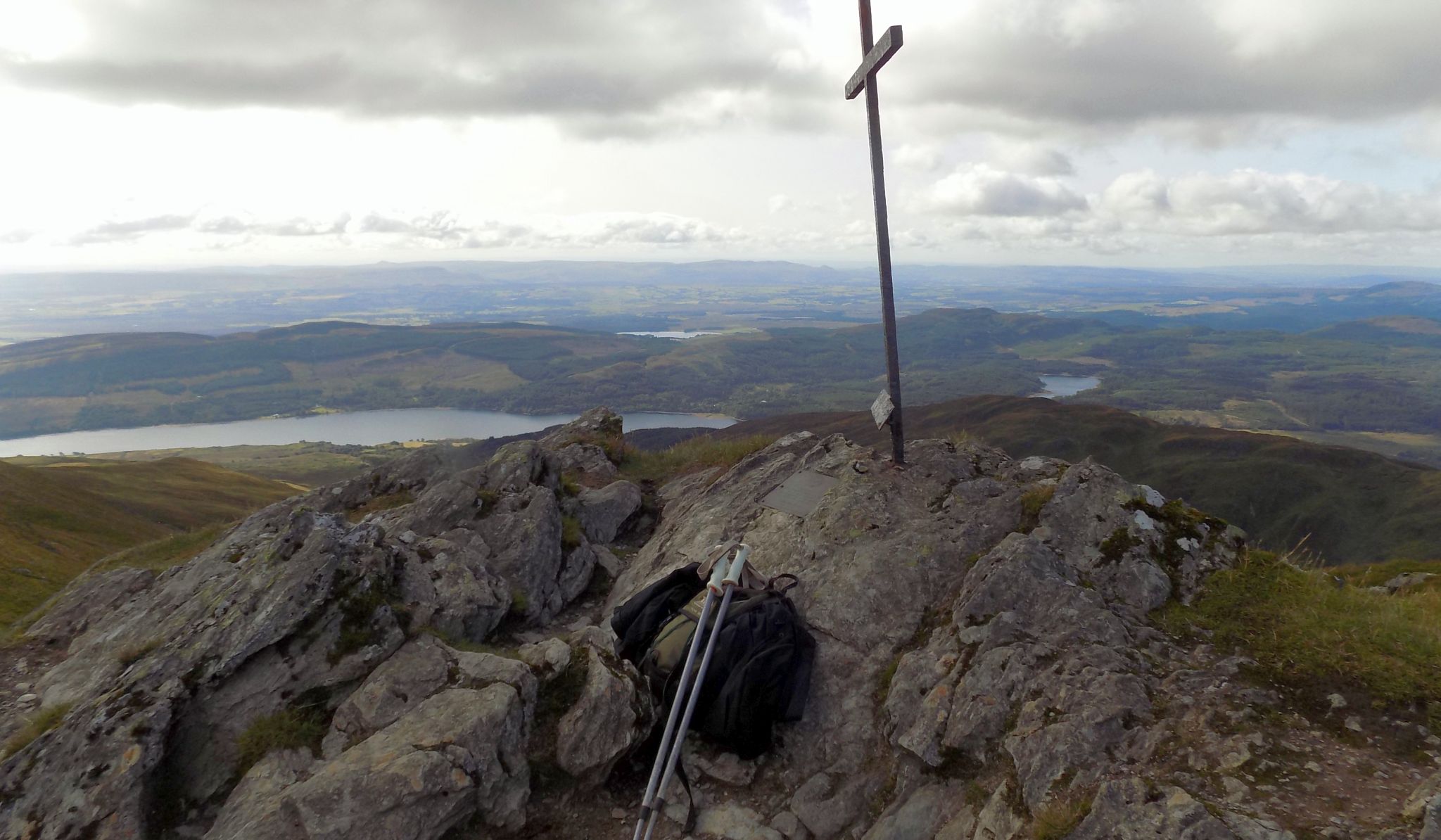 Summit Cross on Ben Ledi