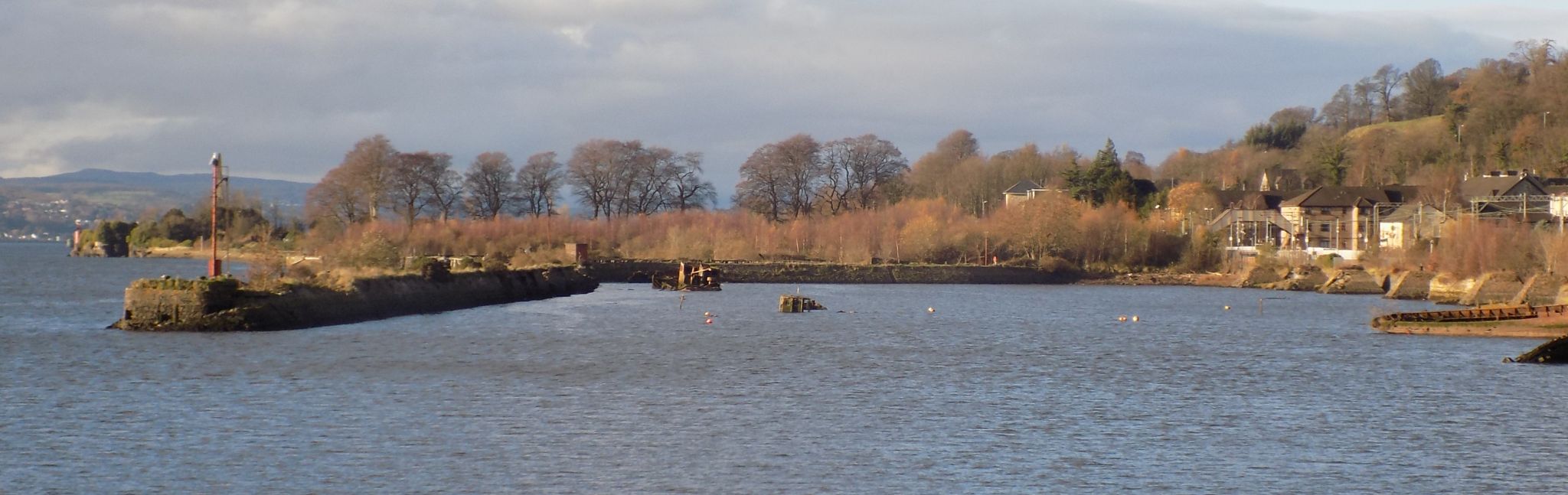 Bowling Harbour on the Firth of Clyde