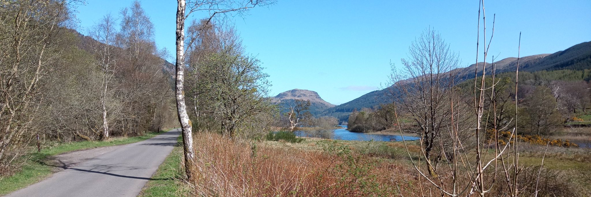 The Rob Roy Way alongside Loch Lubnaig