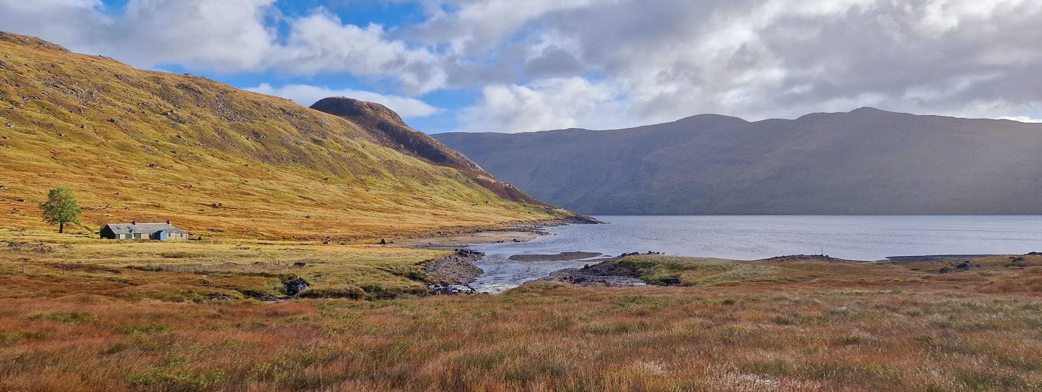 Ben Alder Cottage and Loch Ericht