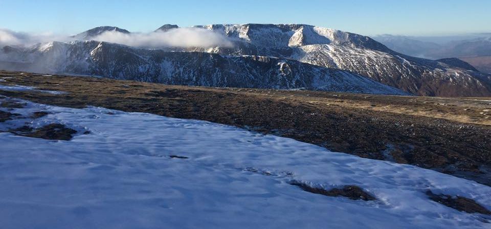 Ben Nevis and the The Grey Corries from Stob Choire Claurigh