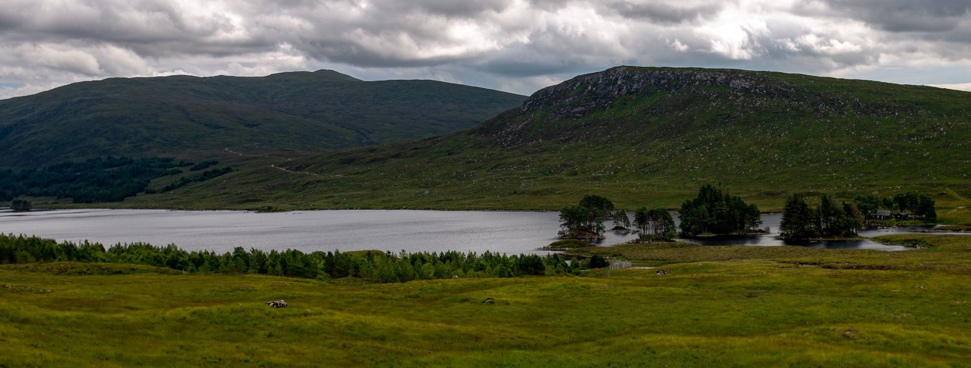 Loch Ossian from Corrour Railway Station