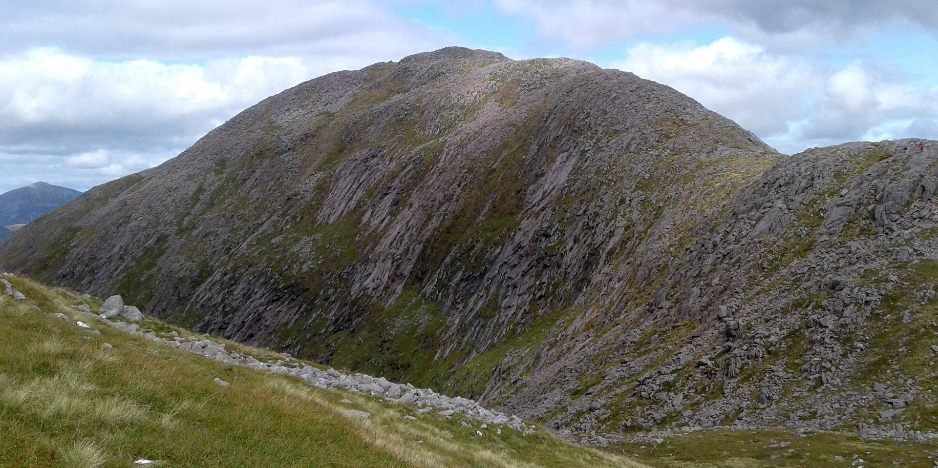 Rocky summit ridge of Beinn Sgulaird