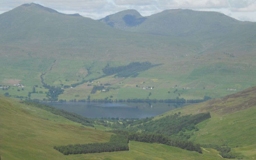 Ben Lawyers Group above Loch Tay on ascent of Creagan na Beinne