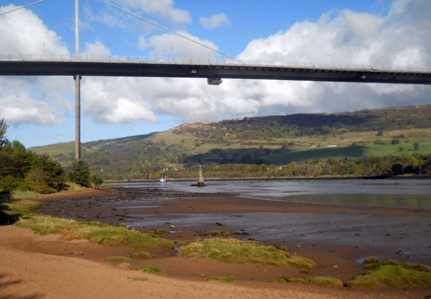 Erskine Bridge from Boden Boo beach