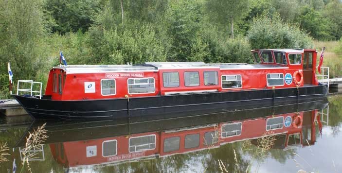 Wooden Spoon Seagull on Union Canal between Falkirk and Linlithgow