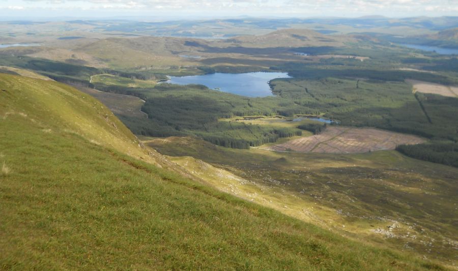 Loch Riecawr from Shalloch on Minnoch