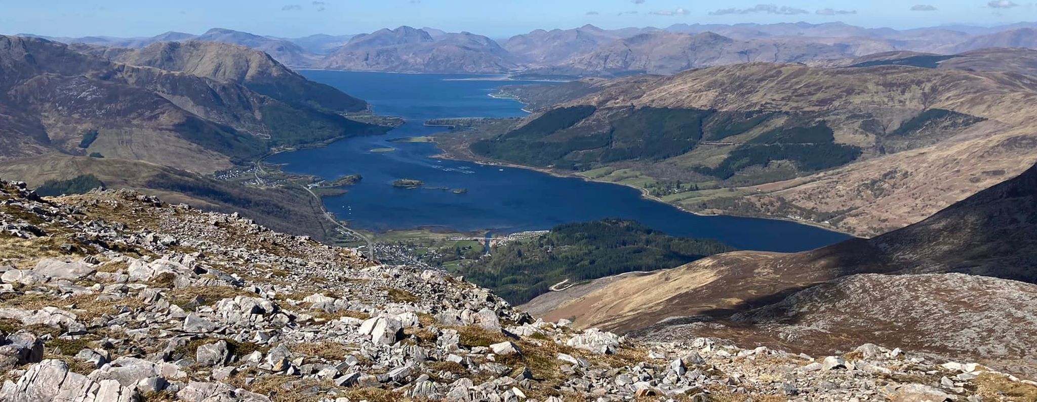 Loch Leven from Aonach Eagach Ridge