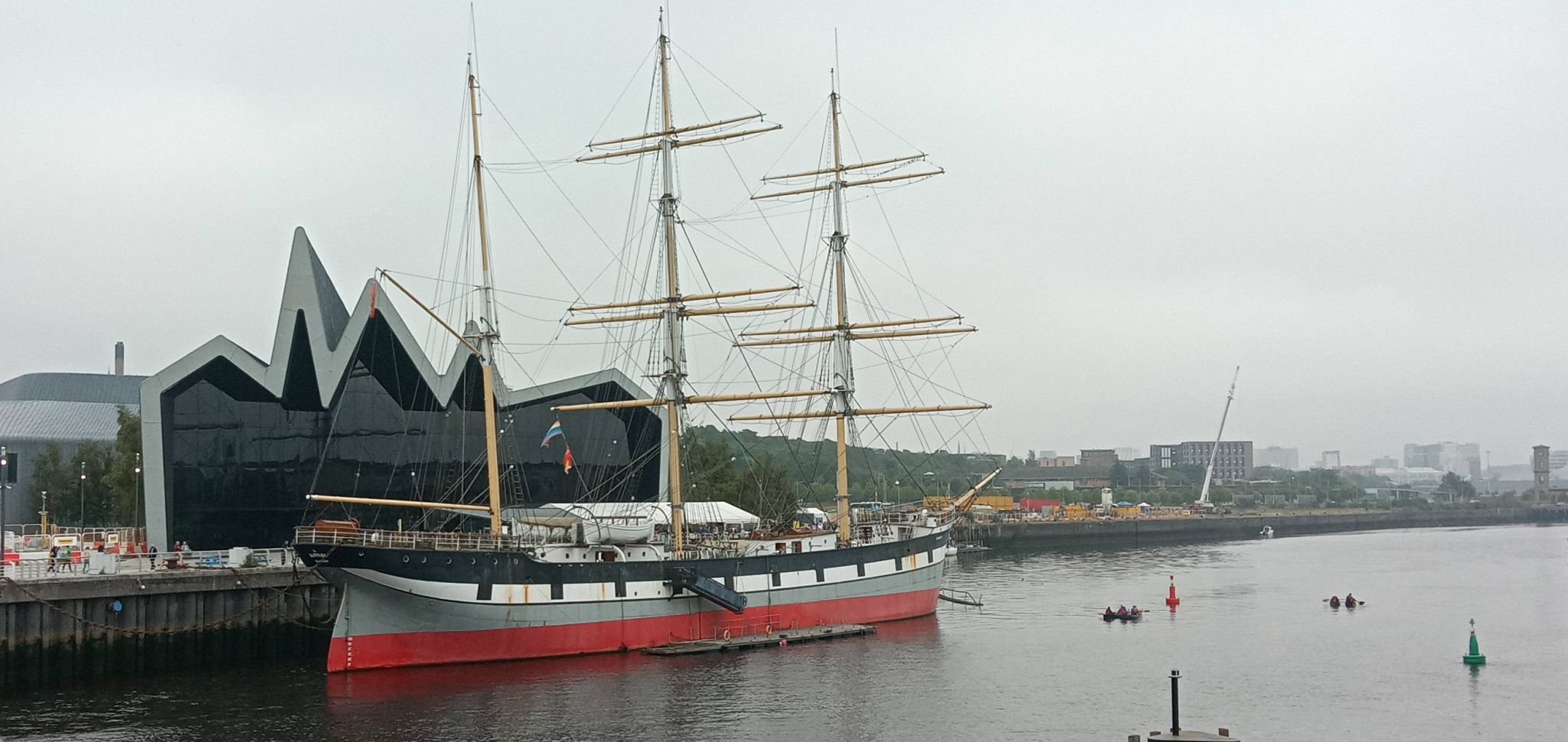 The "Tall Ship" Glenlee at the Riverside Museum