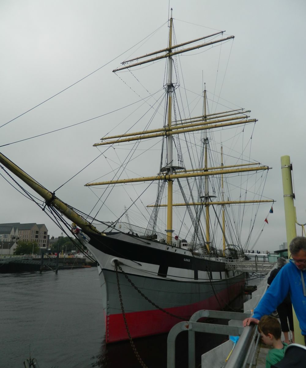 The "Tall Ship" Glenlee at the Riverside Museum