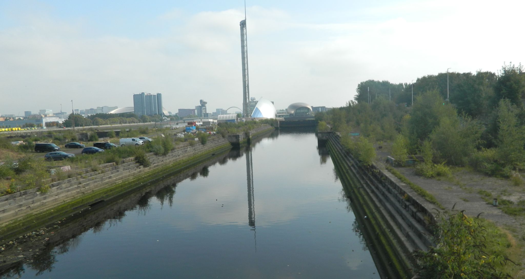 Docks on the south side of the River Clyde