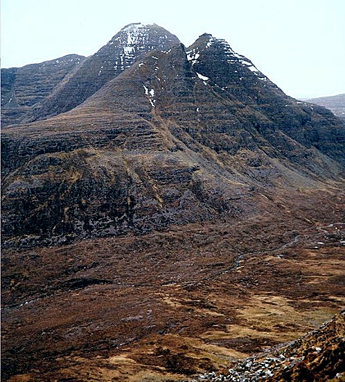 Beinn Alligin from Beinn Dearg in Torridon