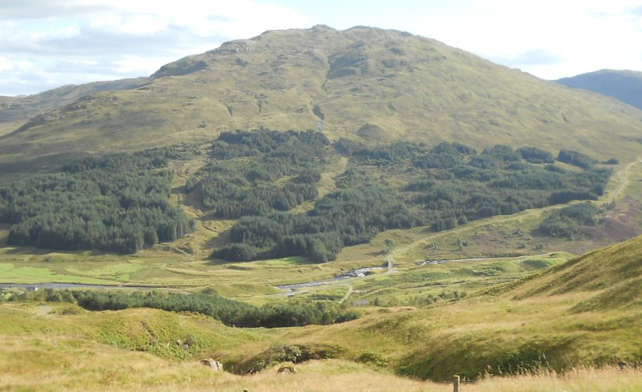 The Corbett Meall nan Subh above Glen Lyon