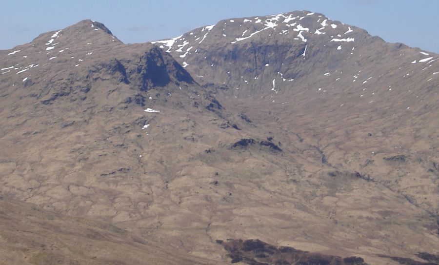 Creag Mhor from Beinn nan Imirean