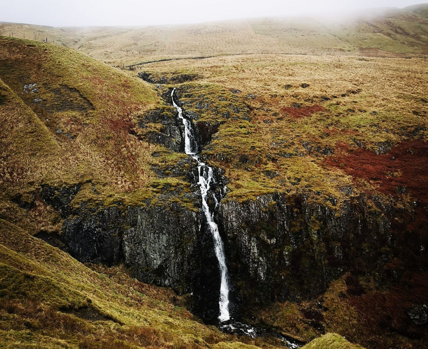 Corrie Spout - Waterfall above Corrie Burn Glen